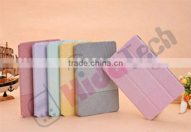 Wholesale Fashion Buckle Case for iPad Mini,Fashion 3 Fold Buckle Book Style Leather Case for iPad Mini