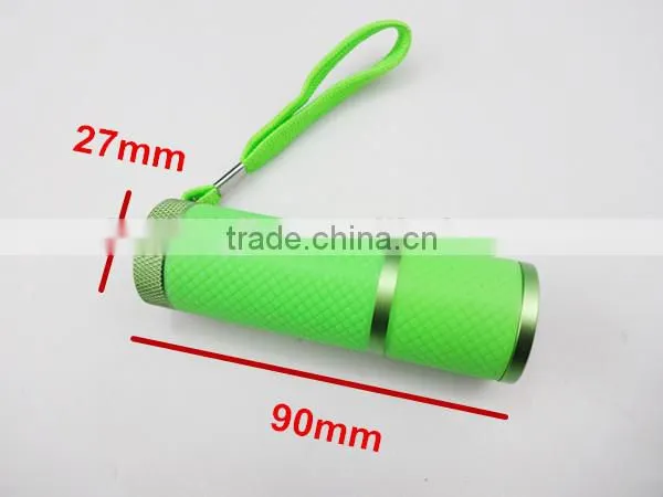 promotional flashlight with 9 waterproof torch, aluminum led flashlight housing pocket torch, 9led flashlight hand torch light