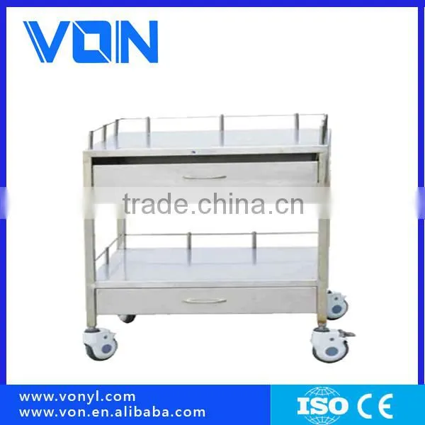 FC-43 Alibaba China Medical Equipment Manufacturer Medical Stainless Steel Table Trolley