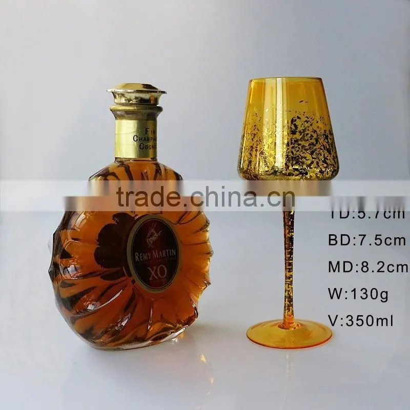 Electroplating Scrap Gold Wine Glass Bottle