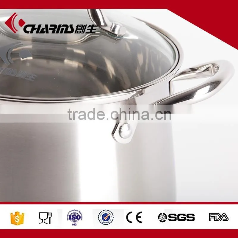 Induction stainless steel stock pot nonstick cookware