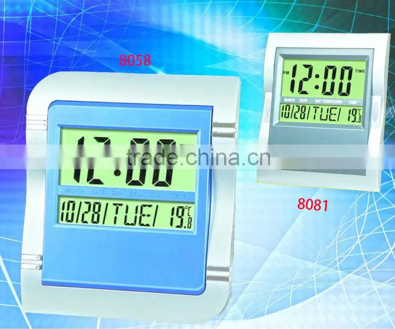 Manufacturer supply smart wireless weather station clock for home weather forecast