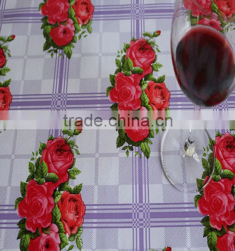 PVC tablecloth with package edges
