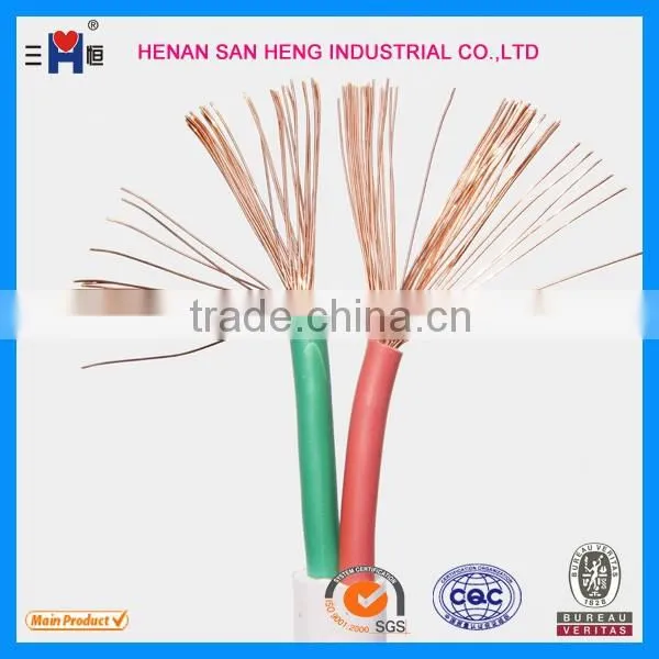 Factory cheap price RVVB 2 cores Copper electric wire