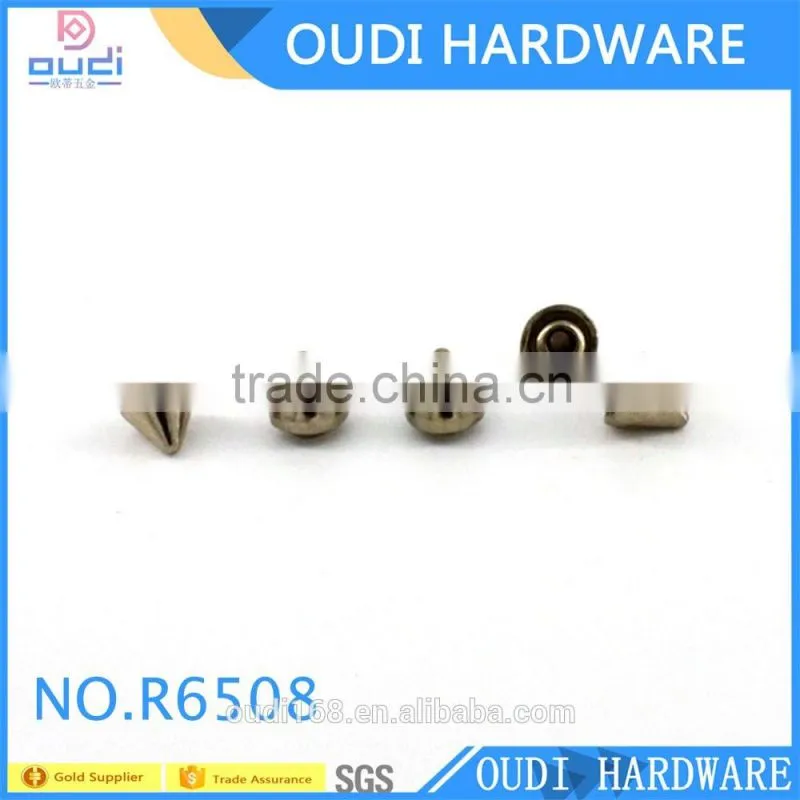 SGS Ccertificated copper material bullet shape garment accessories garment button