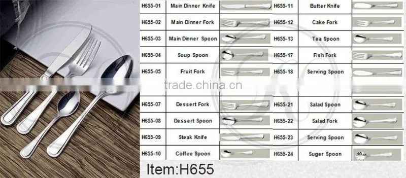 Restaurant Silverware, Silverware Set, German cutlery manufactures