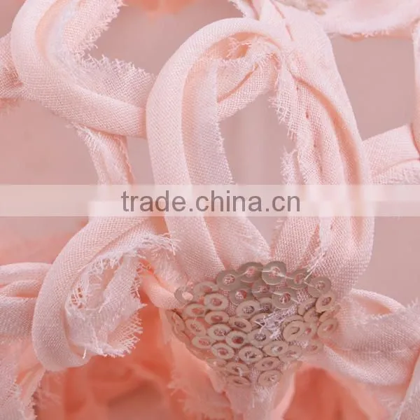 hot sale sequins chiffon ribbon twine embroidery design indian embroidery lace
