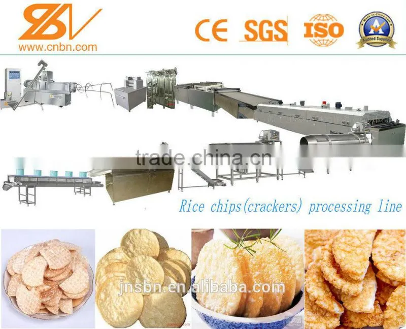 crunch rice chips making extruder