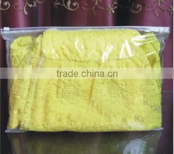 High quality transparent PVC clear plastic zipper garment bag