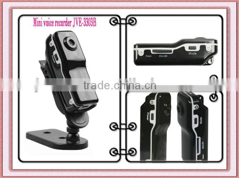 JVE-3303B 720*480 Mini camcorder, Digital Voice Recorder ,voice control camera recorder