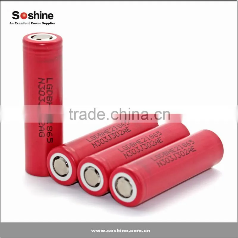 high quality LG HE2 18650 2500mah battery, perfect for electronic cigarettes