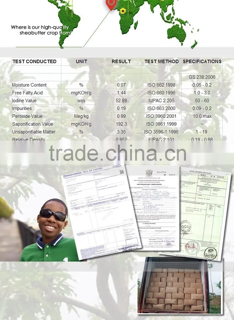 SHEA BUTTER GHANA WEST AFRICA pure natural Top Quality Wholesale Grade A Unrefined Ivory Shea Butter Liquid-Solid Extraction