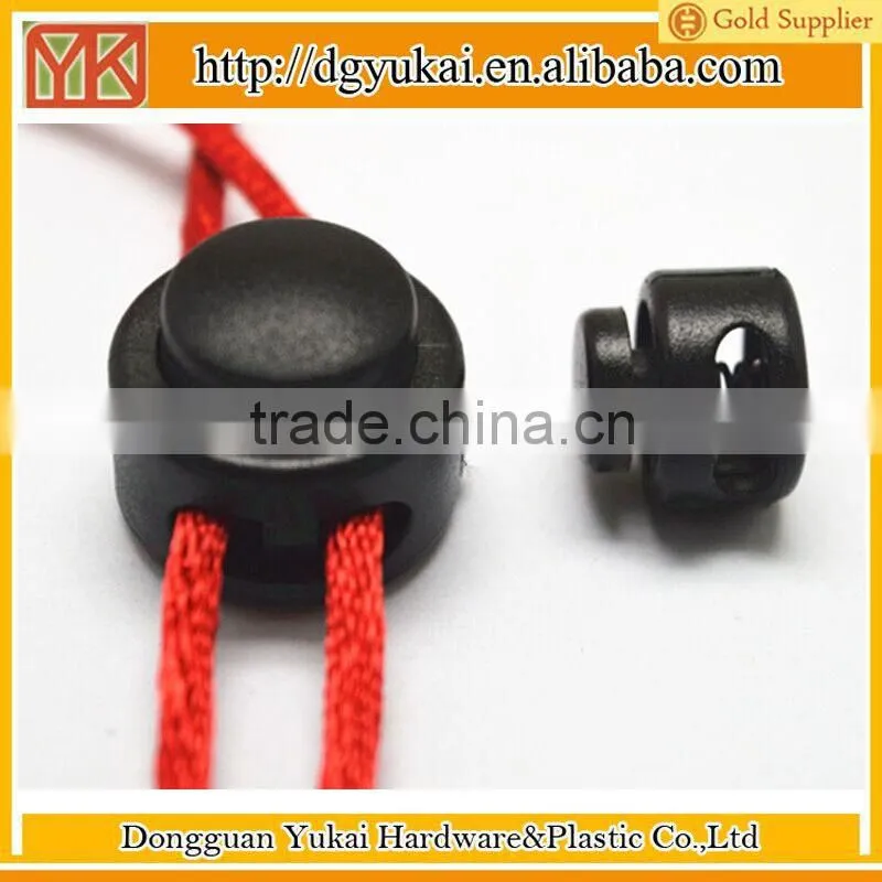 Yukai spring adjustable stopper,plastic adjustable cord end for rope