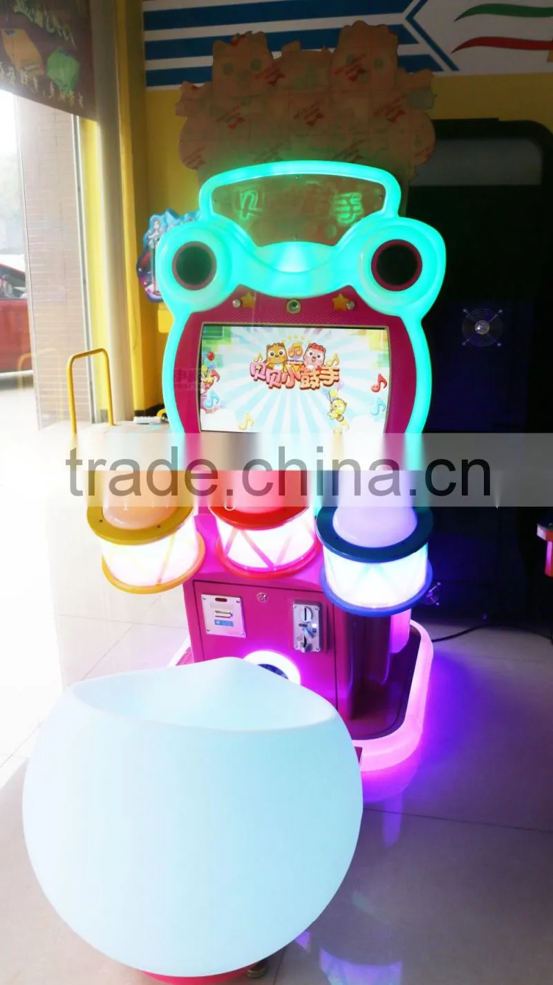 Coin operated kid arcade music game machines amusement equipment drum musical game machine