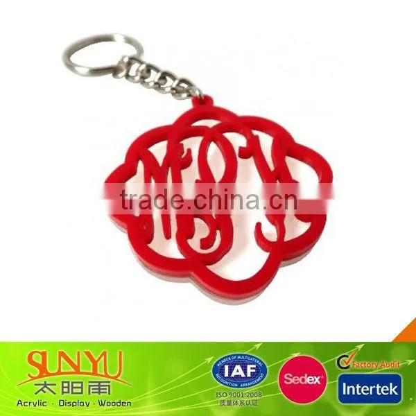 Round shape crystal keychain