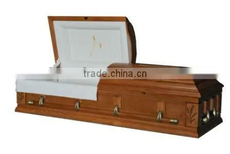 Veneer Casket American style casket funeral supplies wholesales Nantong Millionaire