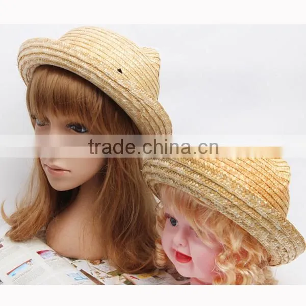fashion Straw Hat Pretty Mother and daughter Summer Wholesale Straw Hats