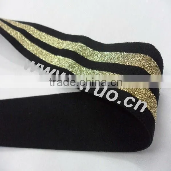 Glitter elastic for clothing