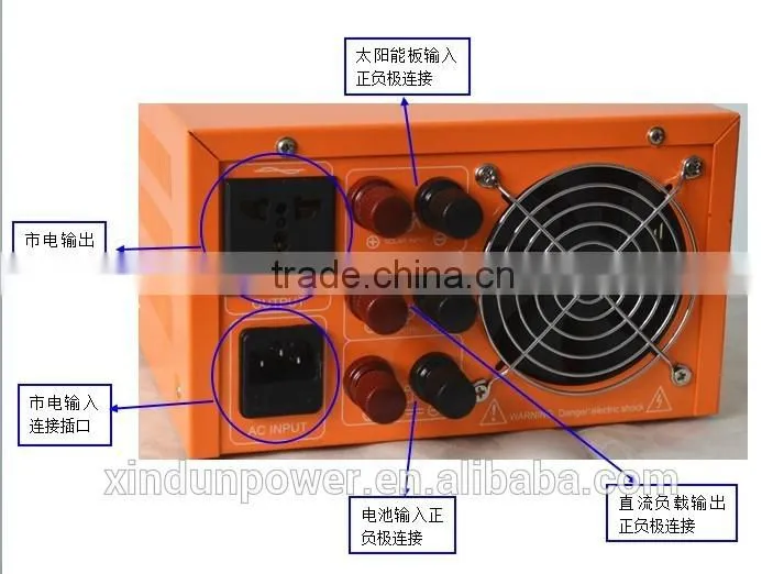 Xindun Power 500w low frequency portable solar power inverter & converters with built-in controller
