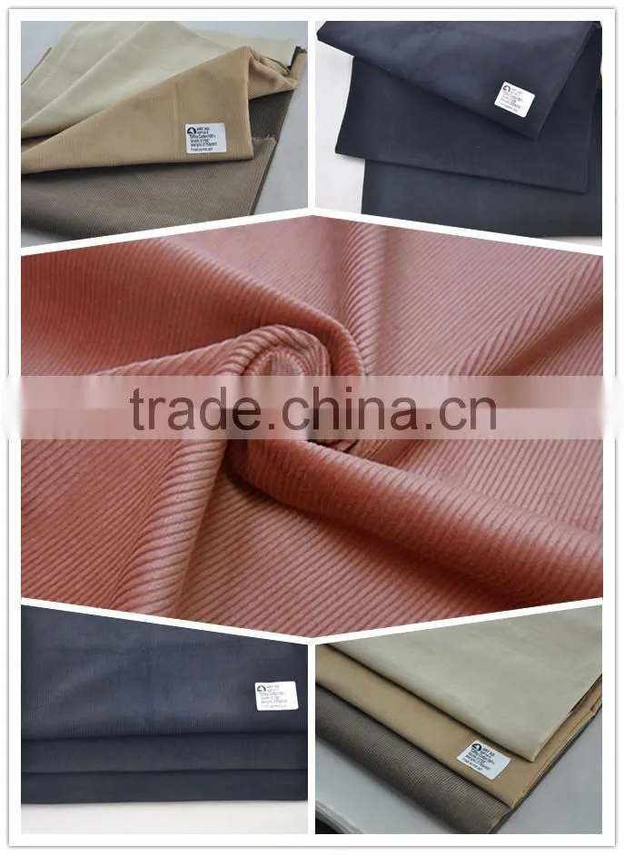 Cotton100% 14 wale corduroy fabric wholesale