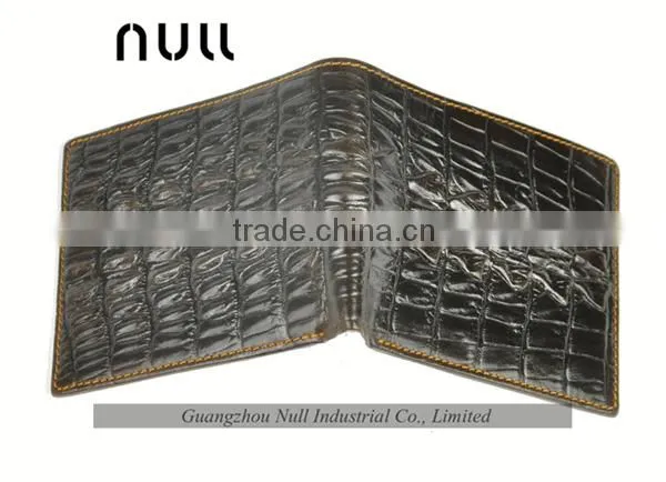 Men use card holder bifold crocodile skin wallet purse