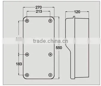 SMC/DMC glass steel watt-meter box electrical distribution box