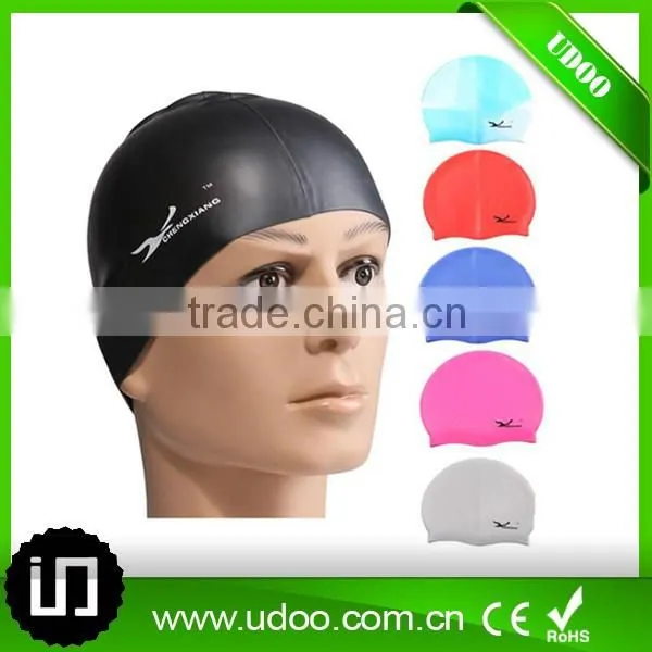 Most popular waterproof adult 100% silicone swim cap