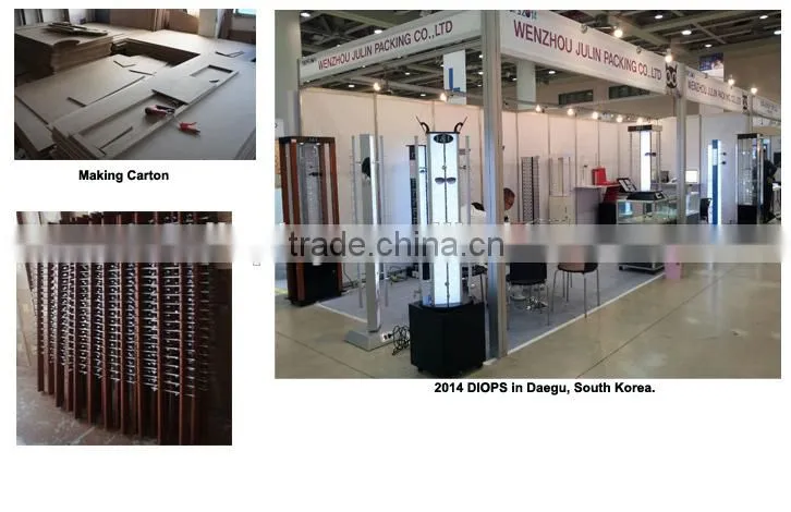 TOP Sale 72 pcs wooden sunglass display with little packing size and small MOQ , Customized is welcome!