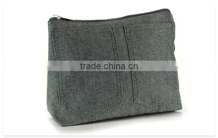 Bulk Made Denim Unisex Cosmetic Bag