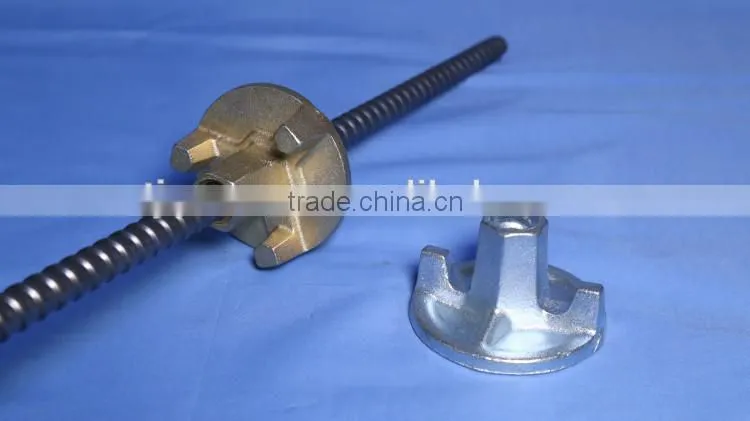 Formwork tie rod wing nut