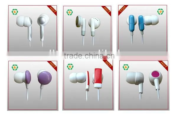Lovely Catoon Custom Rubber Earphone Cute Colorful Silicone Earbuds For Mobile Phone