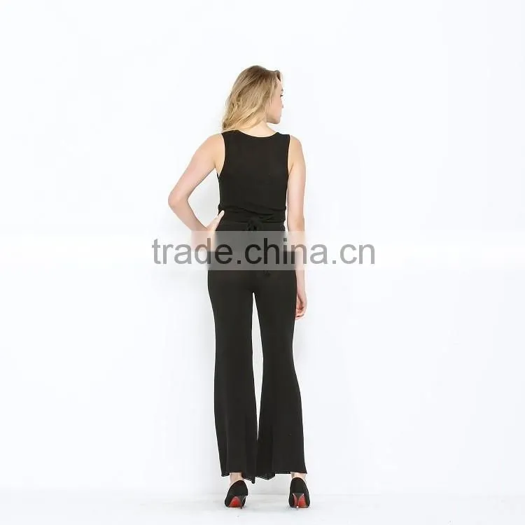 Ladies black jumpsuit for women 2016