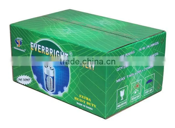 Super Quality PERFECELL R20/UM-1/D/1.5v Primary Battery Cell Battery Zn-MnO2