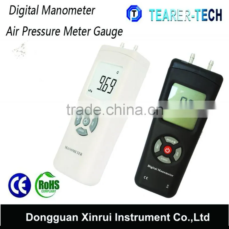 Professional Digital Air Pressure Meter / Manometer to Measure Gauge / Differential Pressure 13.79kPa / 2 psi / 55.4 H2O