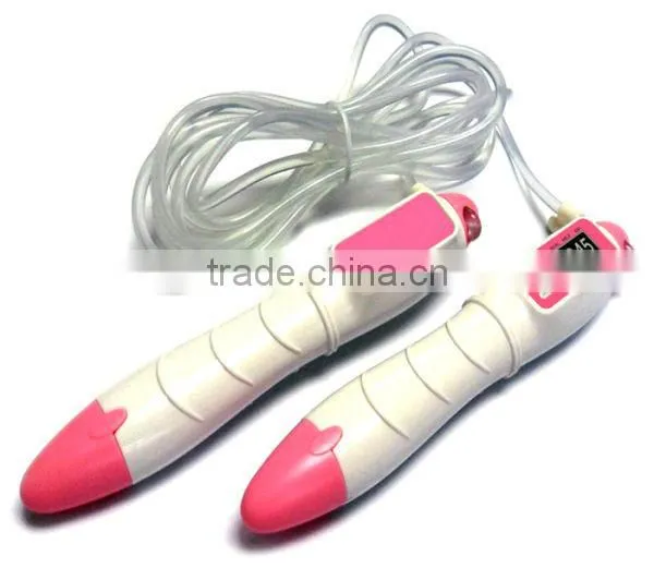 3Buttons LCD Display Electronic Counting Jump Rope with Pedometer