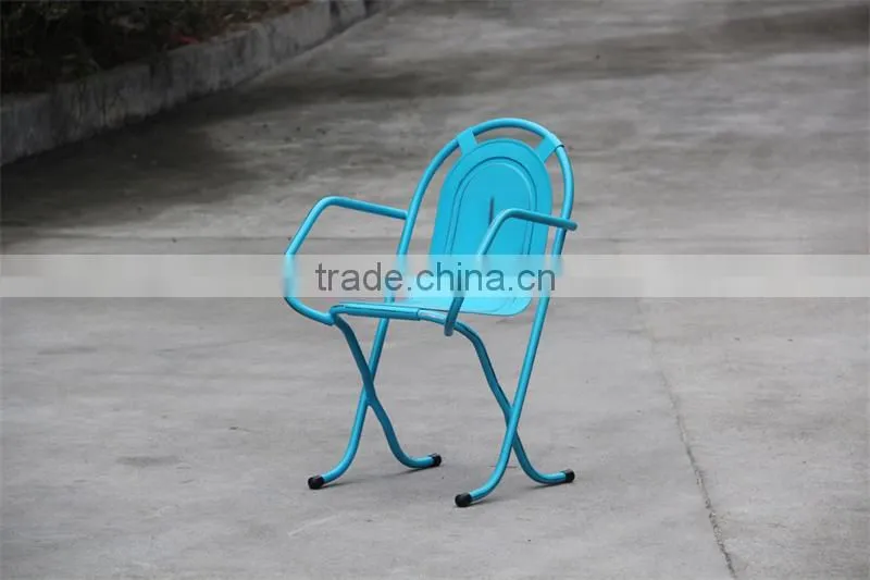 Factory Wholesale Cheap Blue Metal Chair Frames
