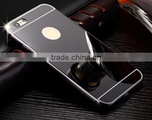 Gold luxury for iphone 6/5/5s/5cAluminum metal case acrylic back aluminum bumper