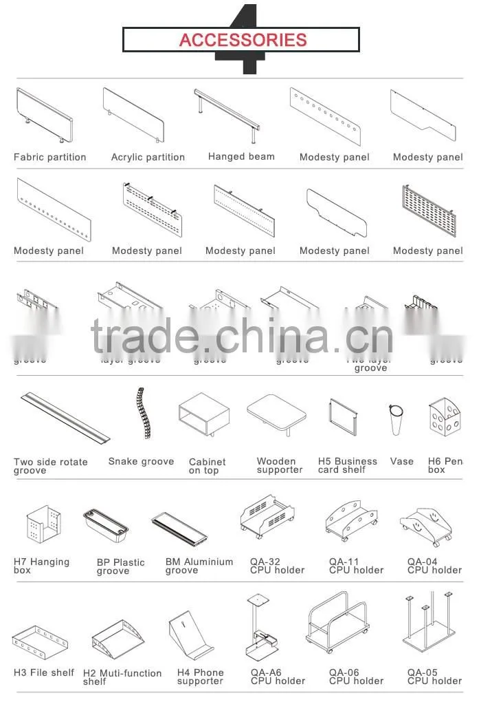 Metal furniture legs for office furniture office