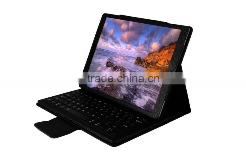 2016 new tablet pc bluetooth keyboard for ipad pro 12.9" PU leather removable keyboard case