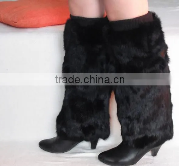 Genuine Rabbit fur Leg Warmer OEM/Wholesale /Retail