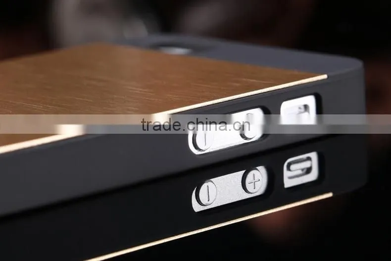 Luxury Gold Metal Brush Cover for iPhone 5 5s Phone Shell APortable aluminum Hard Back Fashion Case for iphone5