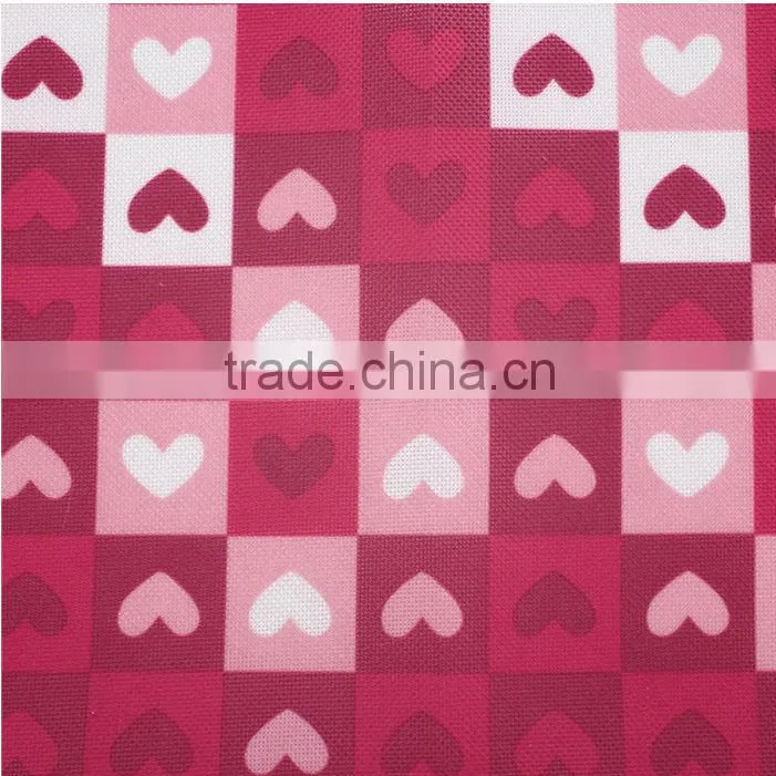 Online fabric stores digital print PU 600D waterproof polyester drapery fabric