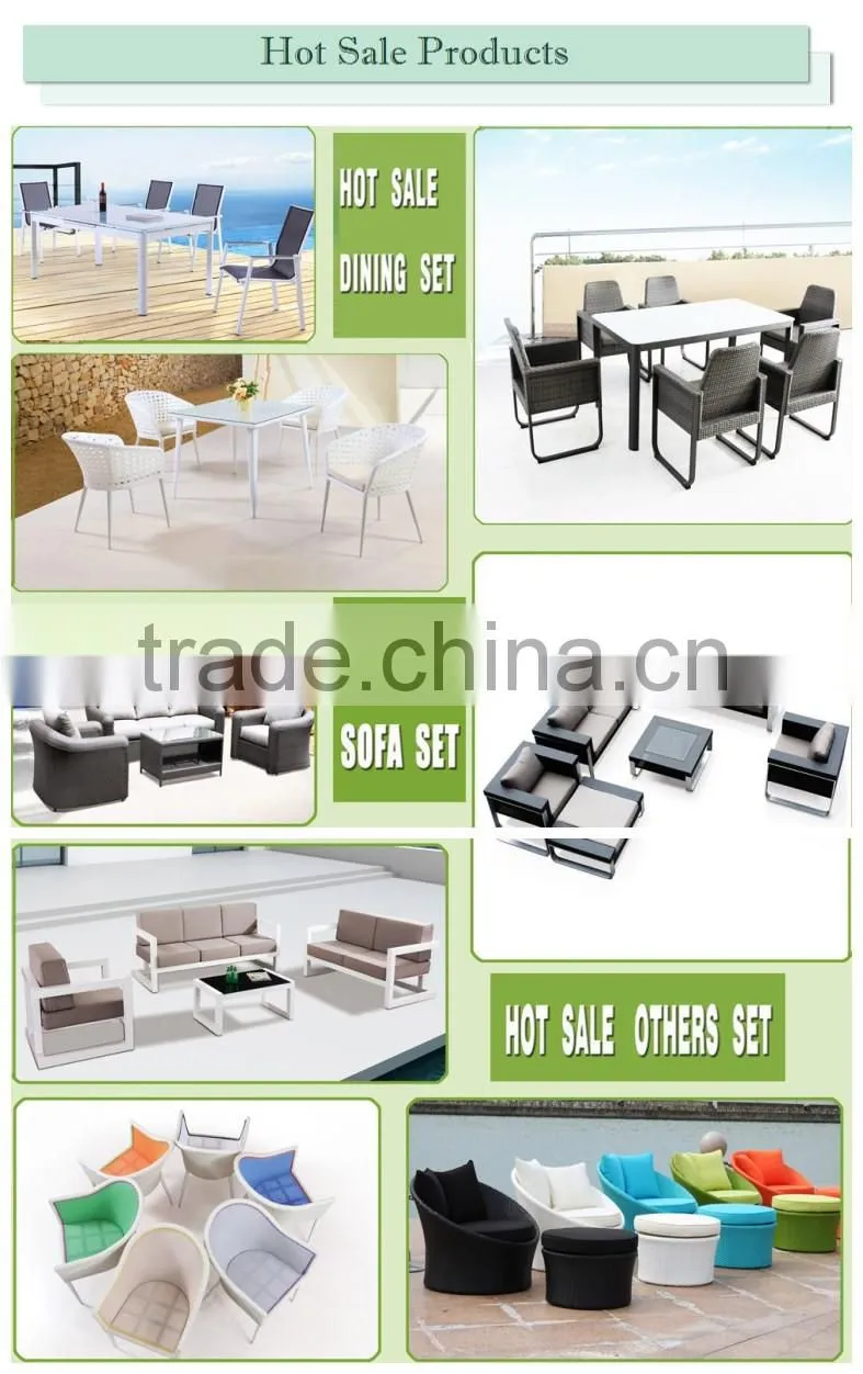 Stylish round day lounge rattan outdoor furniture