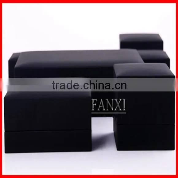 High Quality Luxury Custom Black Jewelry Box Whole Set Jewelry Packaging Box