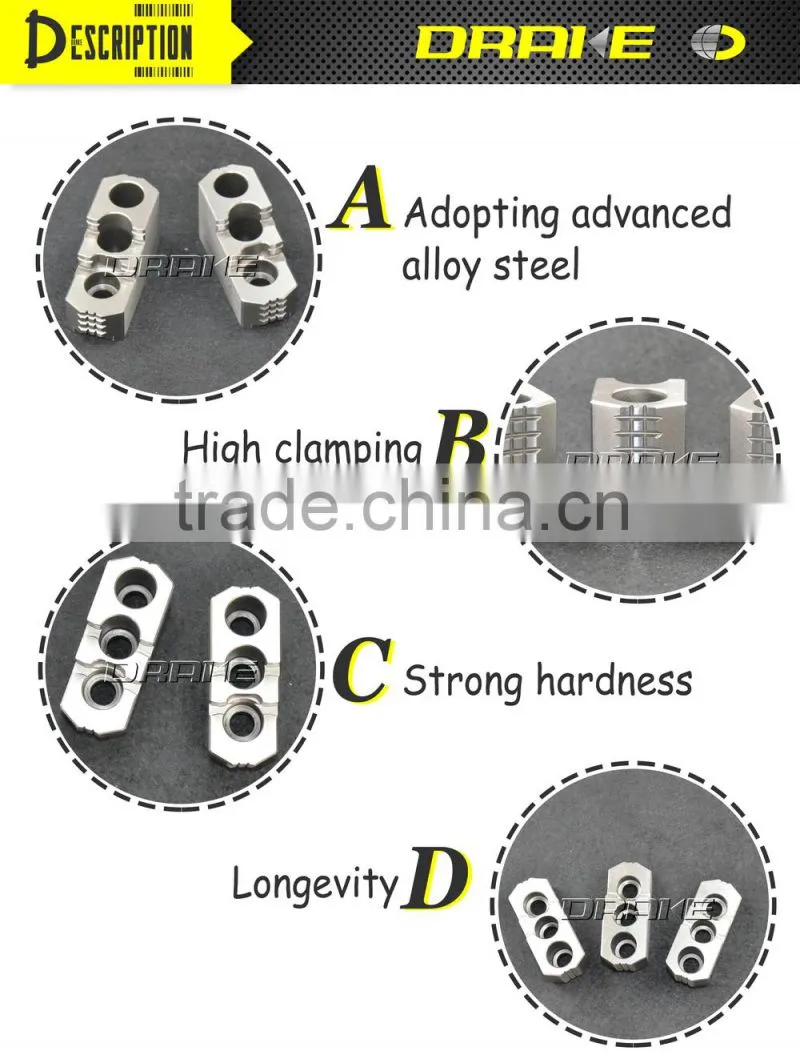 Hydraulic Power Lathe Chuck Hard Jaws