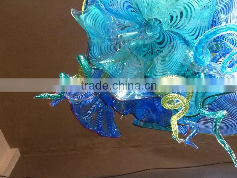 hand blown glass chandelier decoration Modern glass chandelier from famous Chinese glass artist Mr Ou LianHua