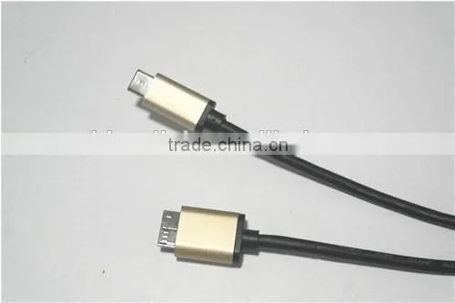 USB 3.1 Type C Cable - C Male to Micro B Male - Super Speed + 3A 10 Gbps - 3.3 Ft Long