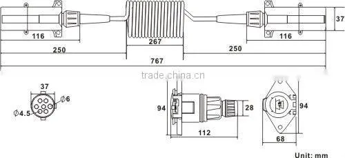 Car accessories&Trucks and trailer cable