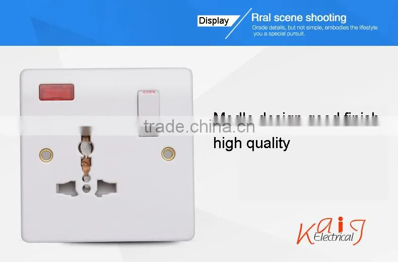 10A 3 pin MF socket,male electrical wall socket