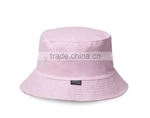 Striped Style and Plain Pattern cheap sun hats/bucket hat